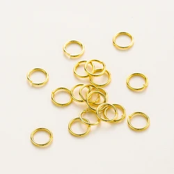 50-200/lot 14K 18K altın kolye açık tek atlama halkası ıstakoz kanca bağlayıcı bölünmüş yüzük uydurma DIY takı yapma aksesuarları