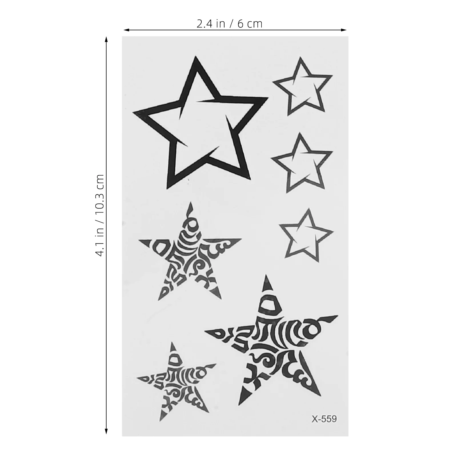

8 Sheets Temporary Tattoo Sticker Set Black Geometry Pattern Body Art Decals Fashion Trendy Realistic Women Adult
