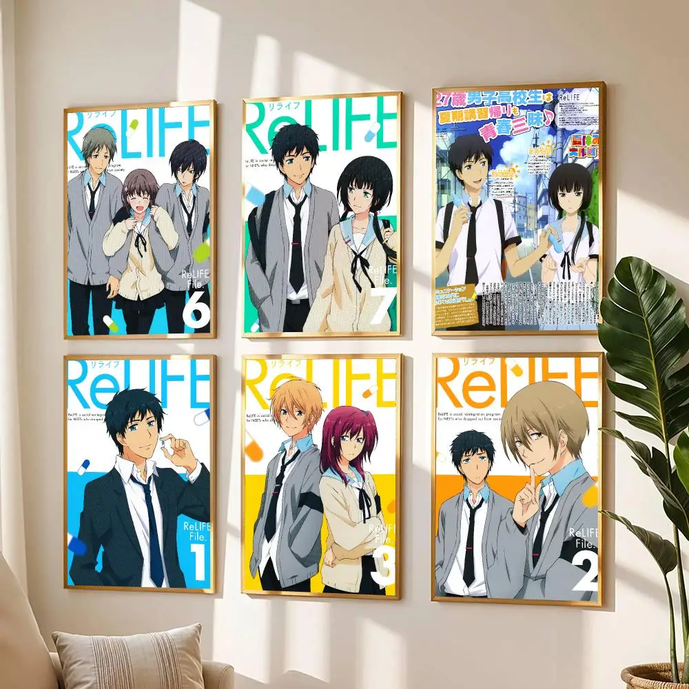 anime R-ReLIFE-E Painting Calligraphy Boho Botanical Decor for Living Room  Elegant Home Style