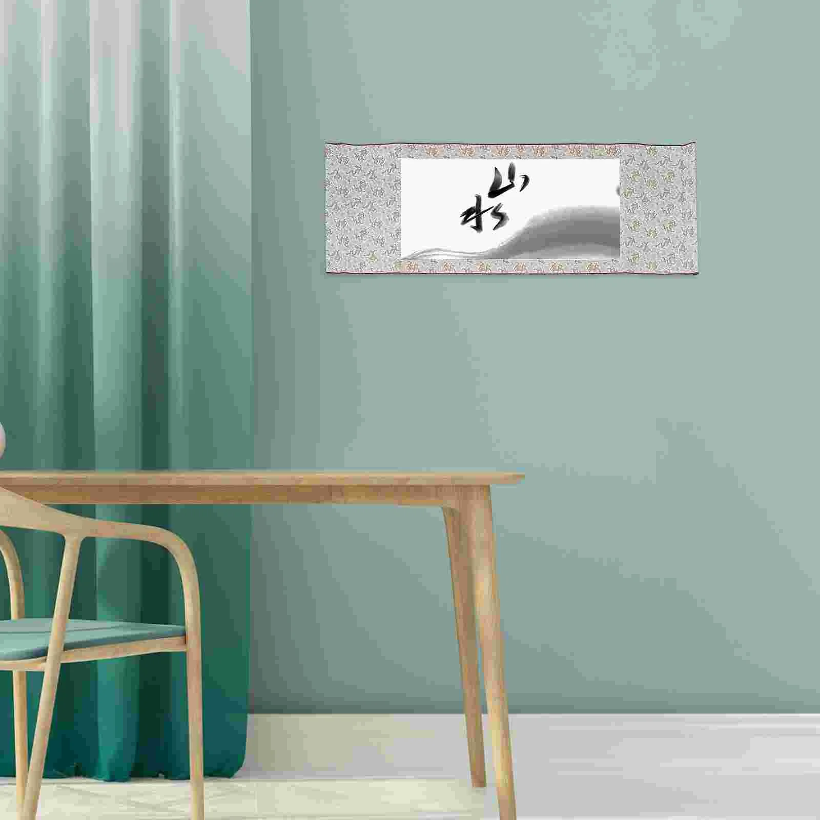 Blank Scroll Hanging Paper Calligraphy Chinese Painting Scrolls Accessory Drawing