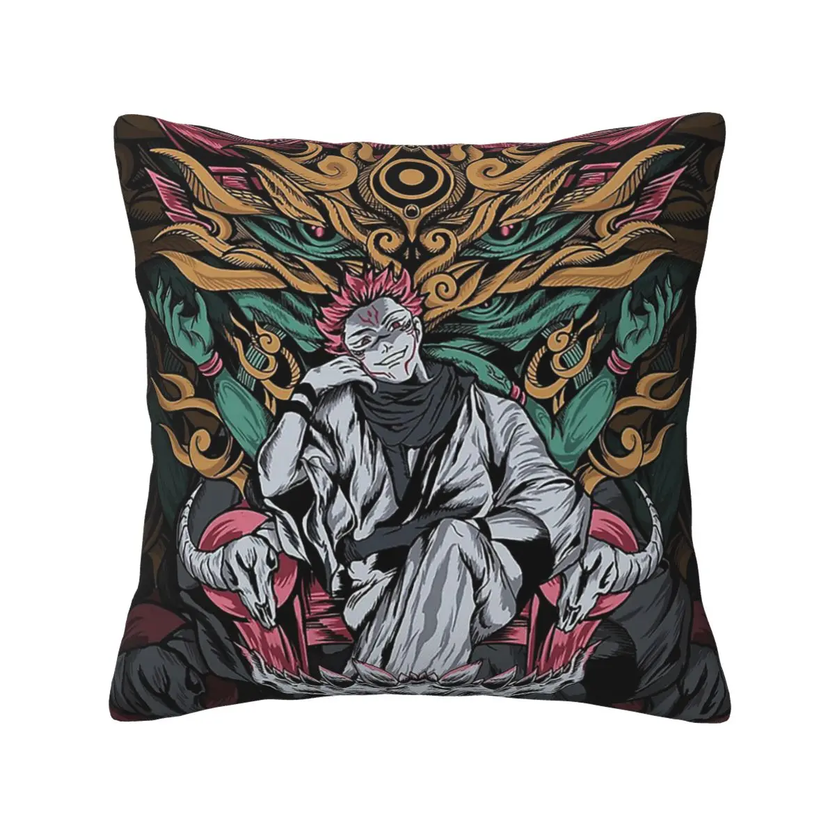 

Jujutsu Kaisen manga anime Pillowcase Polyester Cushion Cover Decor Pillow Case Cover for Home Double-sided Printed