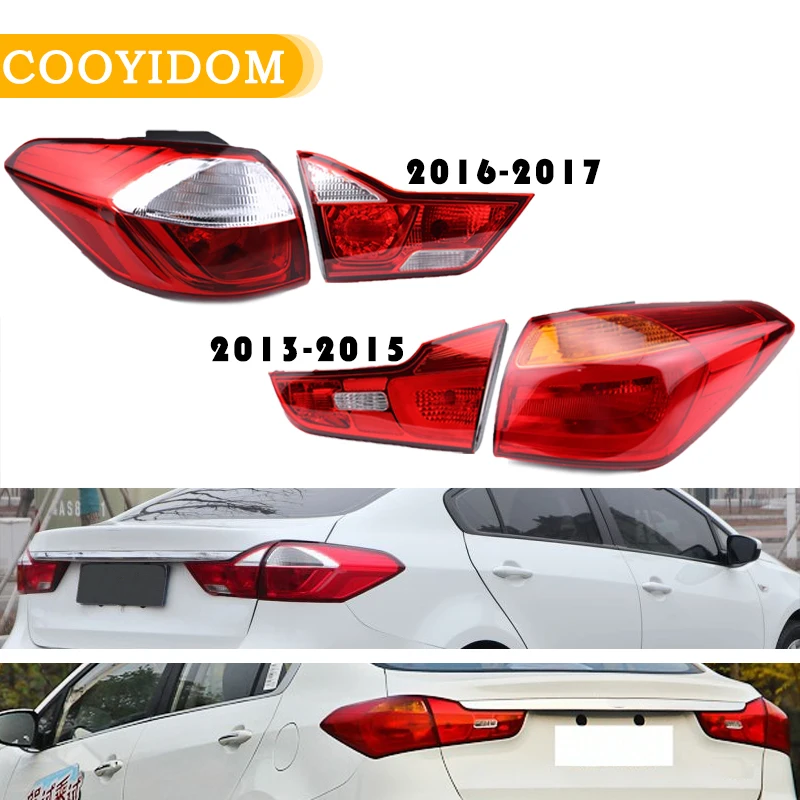 Car Rear Tail Light For KIA K3 2013 2014 2015 2016 2017 Brake Light Revese Lamp Parking Warnning Light Driving Light Taillight