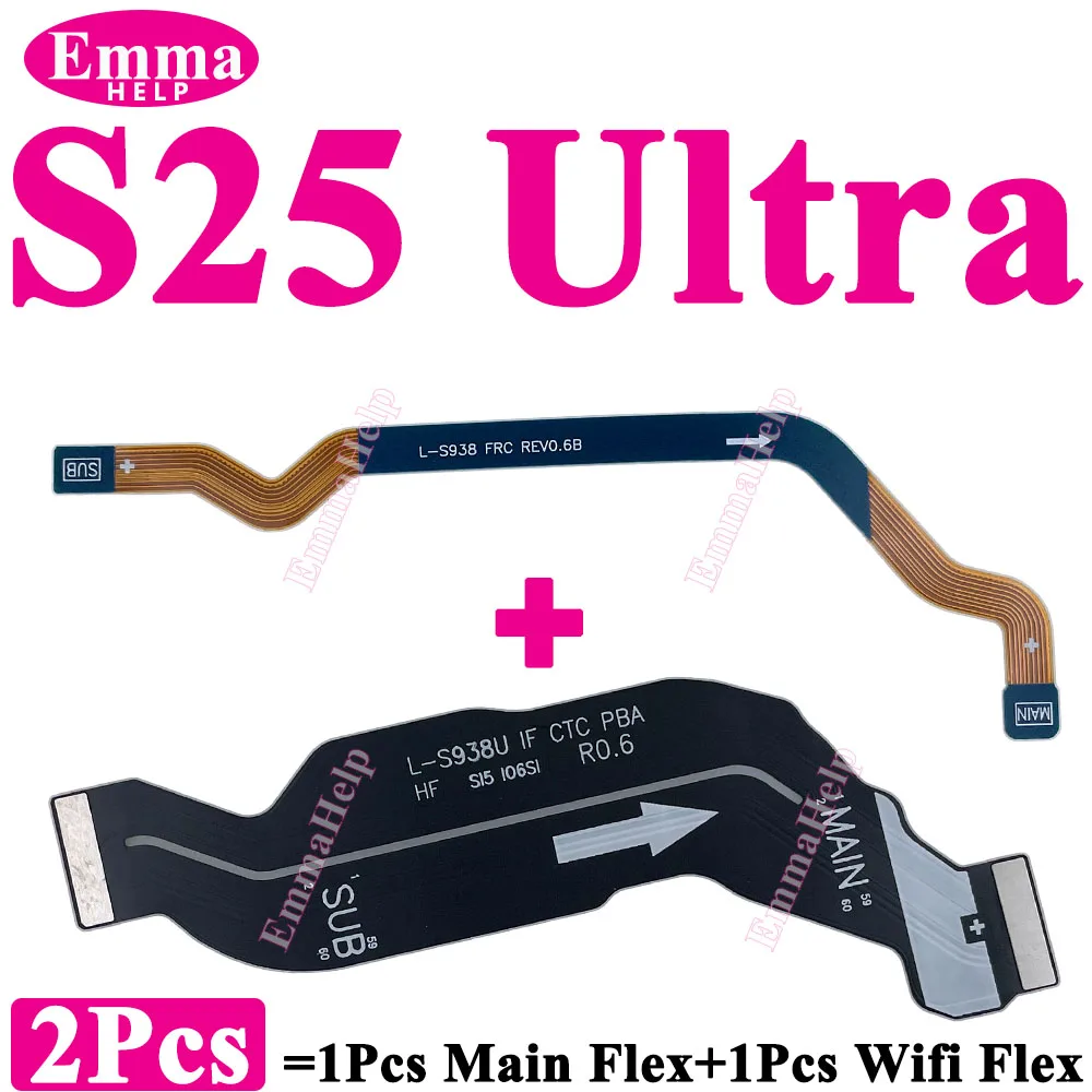 2Pcs Wi-Fi Signal Main Flex Cable For Samsung S25 Plus S25Ultra S938 S931 S936 S25Plus Antenna Main Board Connector Motherboard image 2
