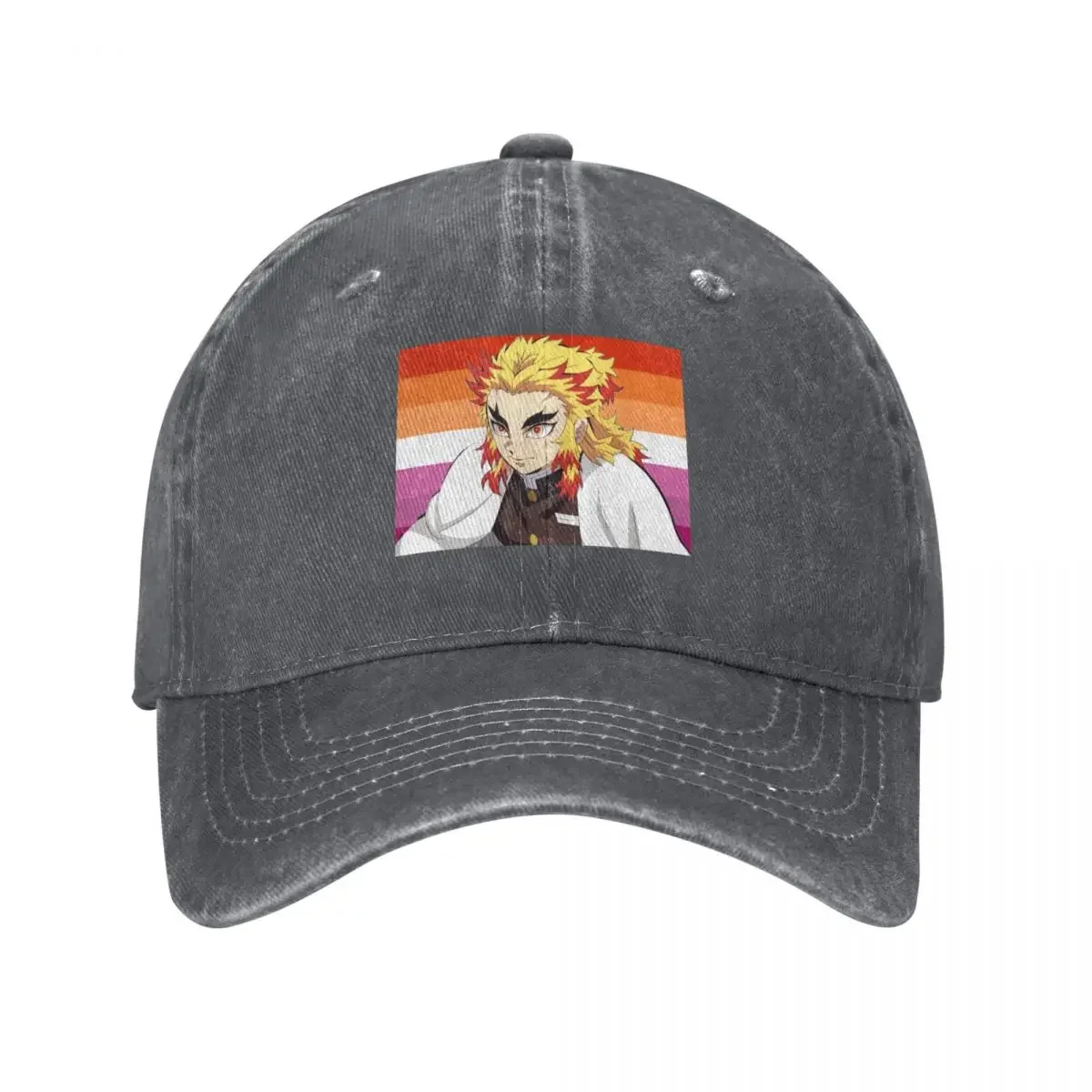 

flame pillar lesbian flag sticker Baseball Cap custom caps Luxury Cap Beach Bag Men's Baseball Women's