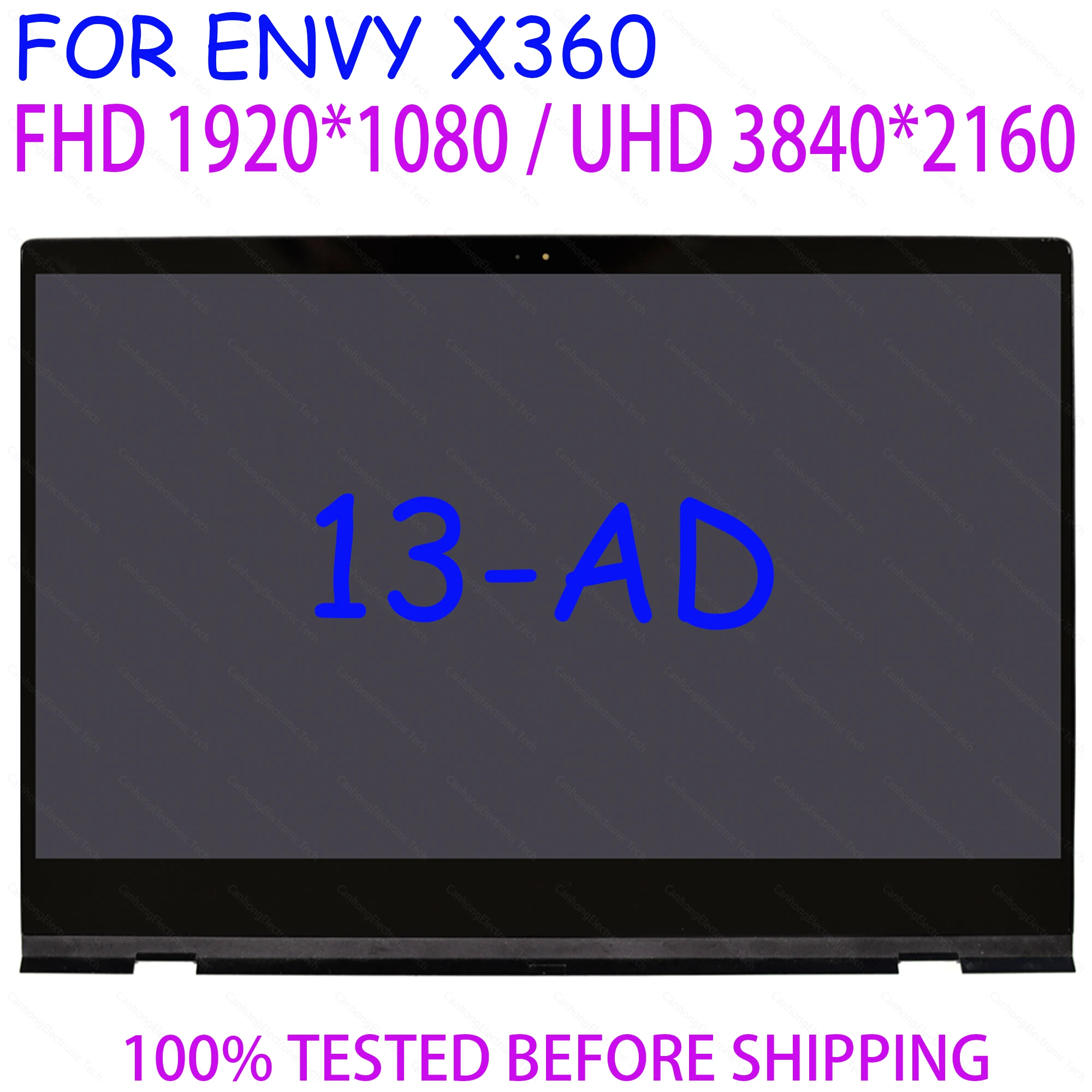 

For HP Envy 13-AD 13-ad010ns 13-ad001tu 13.3" Laptop LCD Display Touch or No Touch Screen Digitizer Assembly FHD UHD TPN-I128
