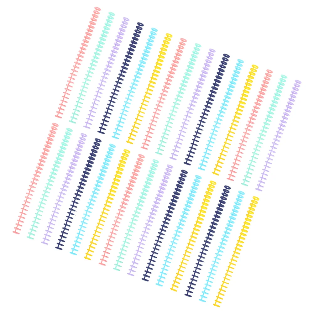 30 шт., переплетные кольца, спиральные тетради для открытия проволочных колец, пластиковые принадлежности