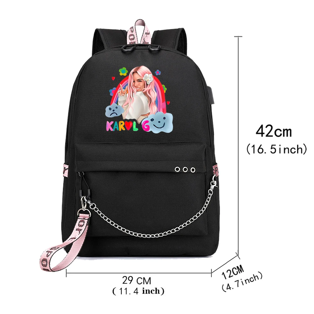 MañAna Sera Bonito Tour Mochila Karol G Backpack Popular Music Fashion Travel Backpacks Outdoor School Bag