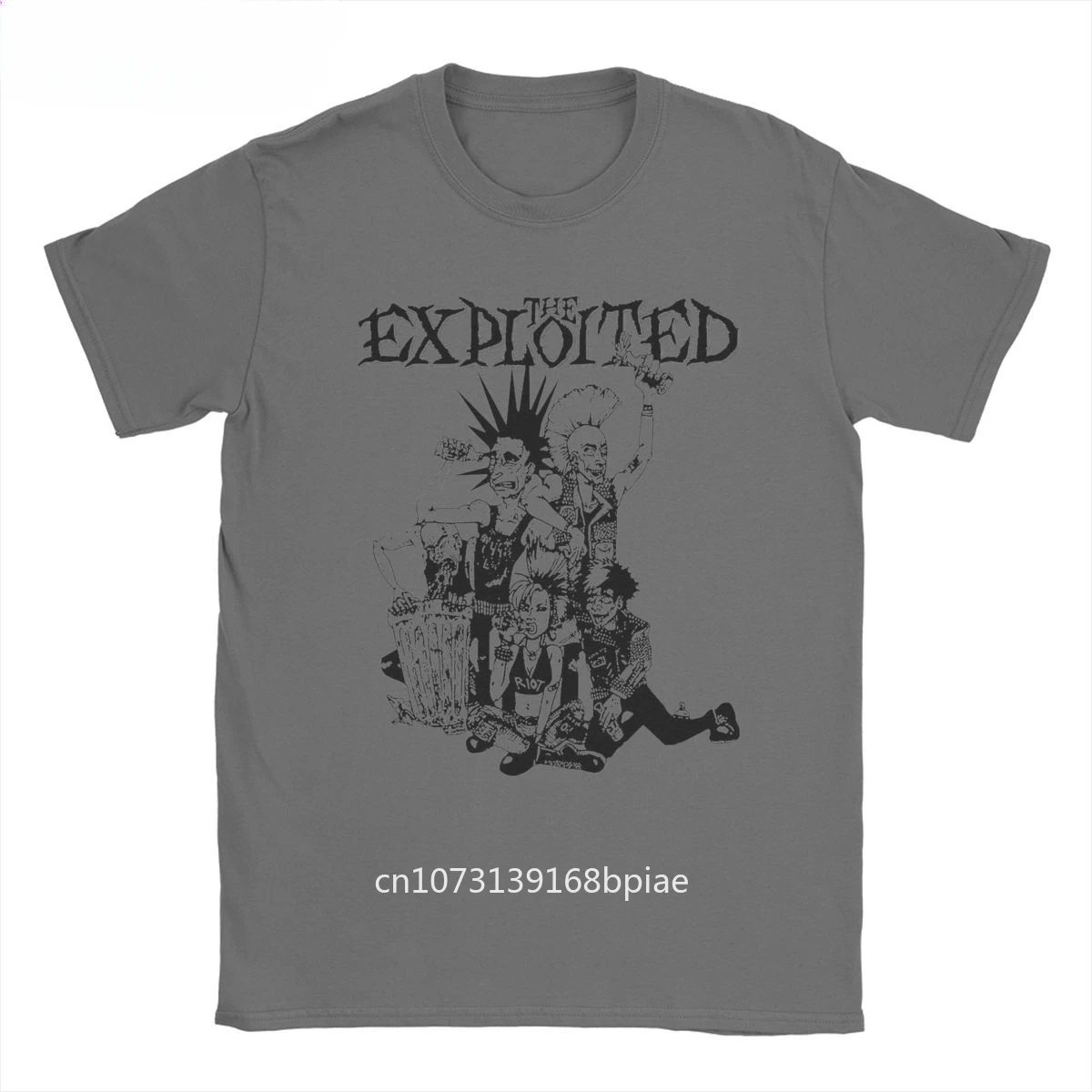 Vintage Punk Rock Band T-Shirts Men Women Round Collar Pure Cotton T Shirt The Exploited Short Sleeve Tees Birthday Clothes