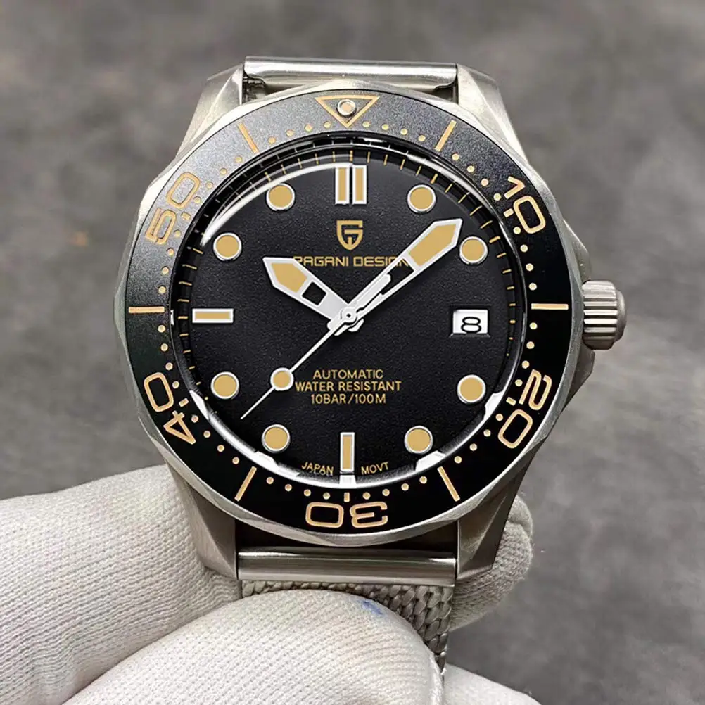 PAGANI تصميم موضة ساعة رجالي ساعات أوتوماتيكية للرجل العلامة التجارية الفاخرة الميكانيكية رجالي ساعات المعصم الياقوت مرآة الساعات