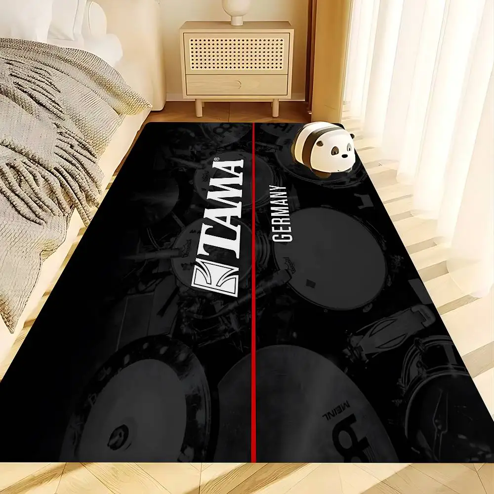 Stylish T-TAMA Drum Room Mats Anti-slip Absorb Water Long Strip Cushion Bedroon Mat Household Carpets