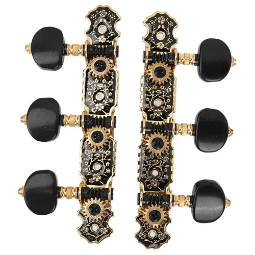 Imagen 2 del producto Clavijas de afinación de guitarra acústica, afinadores de cuerda, 1:18, teclas de afinación, cabezales de máquina, cabezales de repuesto 3L3R