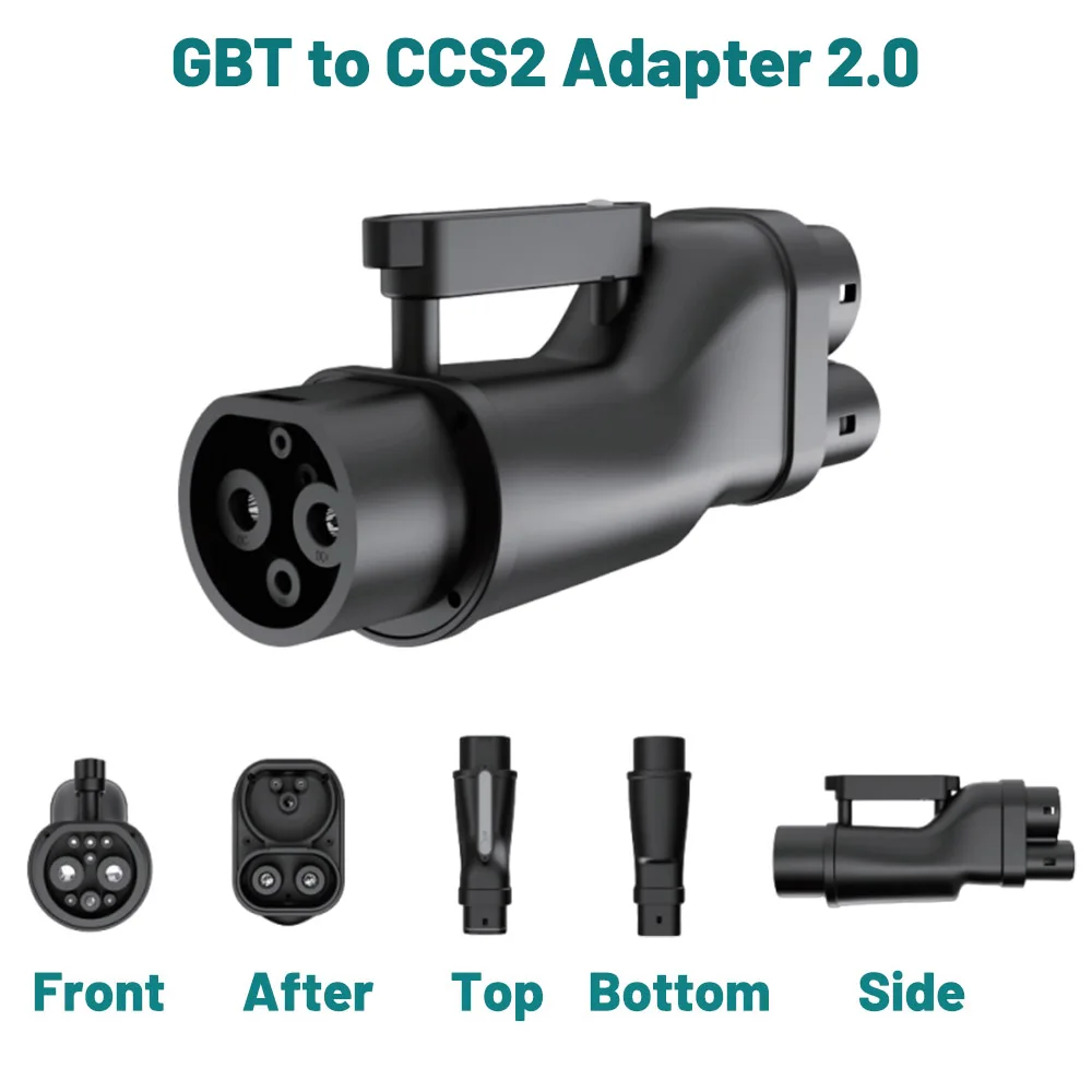 GB/T to CCS2 EV Converter Adapter DC 250A 1000V 250KW IP65 Waterproof GBT-CCS2 EV Charging Adaptor For BYD Xiaomi BMW VW XPeng