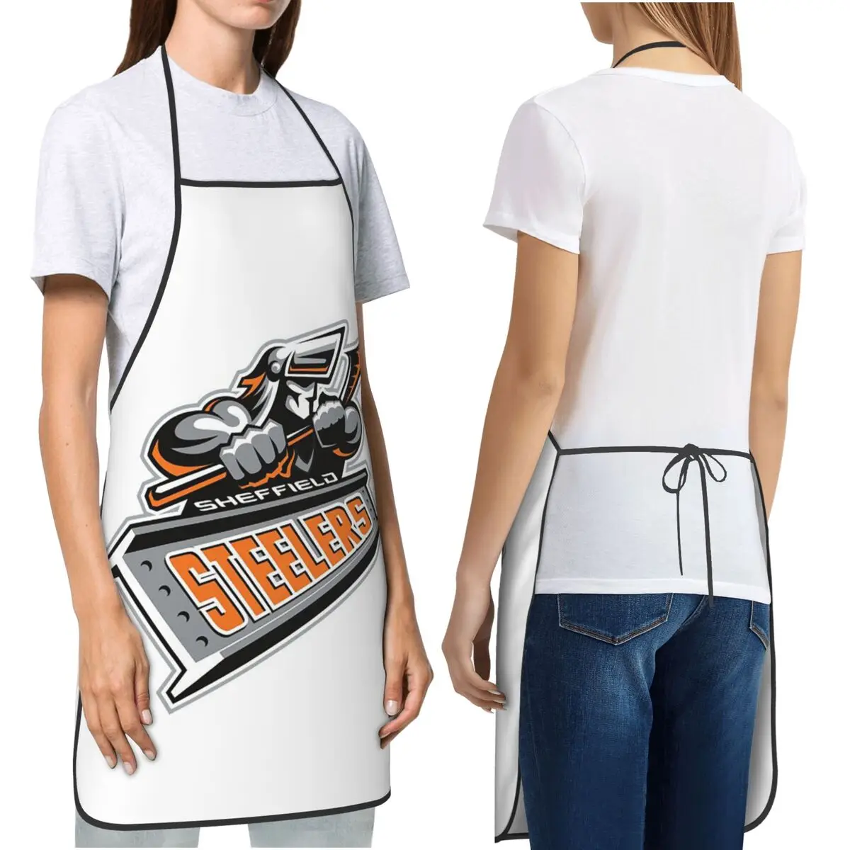 The Sheffield Steelers Aprons Chef Cooking Baking Tablier Bib Kitchen Cleaning Pinafore for Women Men Painting
