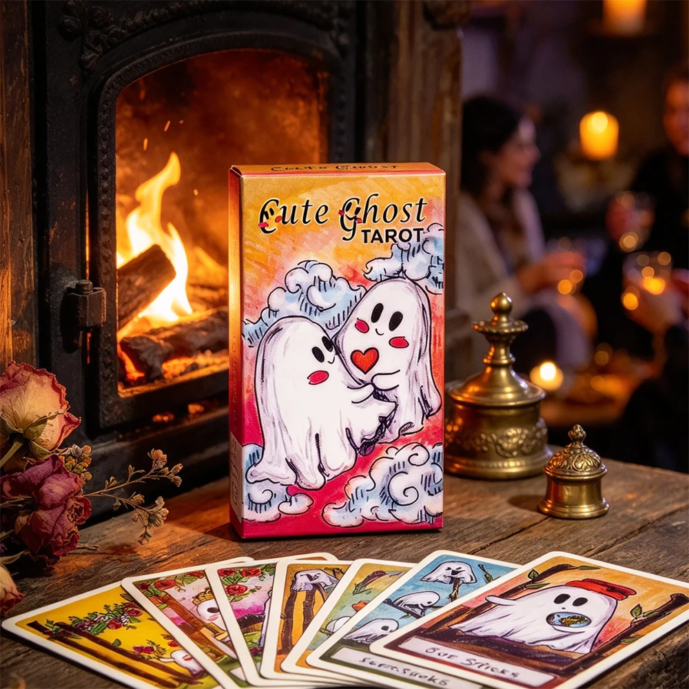 かわいいお化けのタロットカードデッキ。78枚のタロットカード - Board Game Of Life のレビューと価格