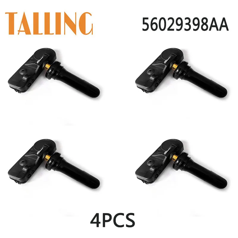 

Датчик давления в шинах TPMS 56029398AA, 4 шт., для Φ Journey, Ram 1500 2500 3500, Piukup Jeep Wrangler Chrysler