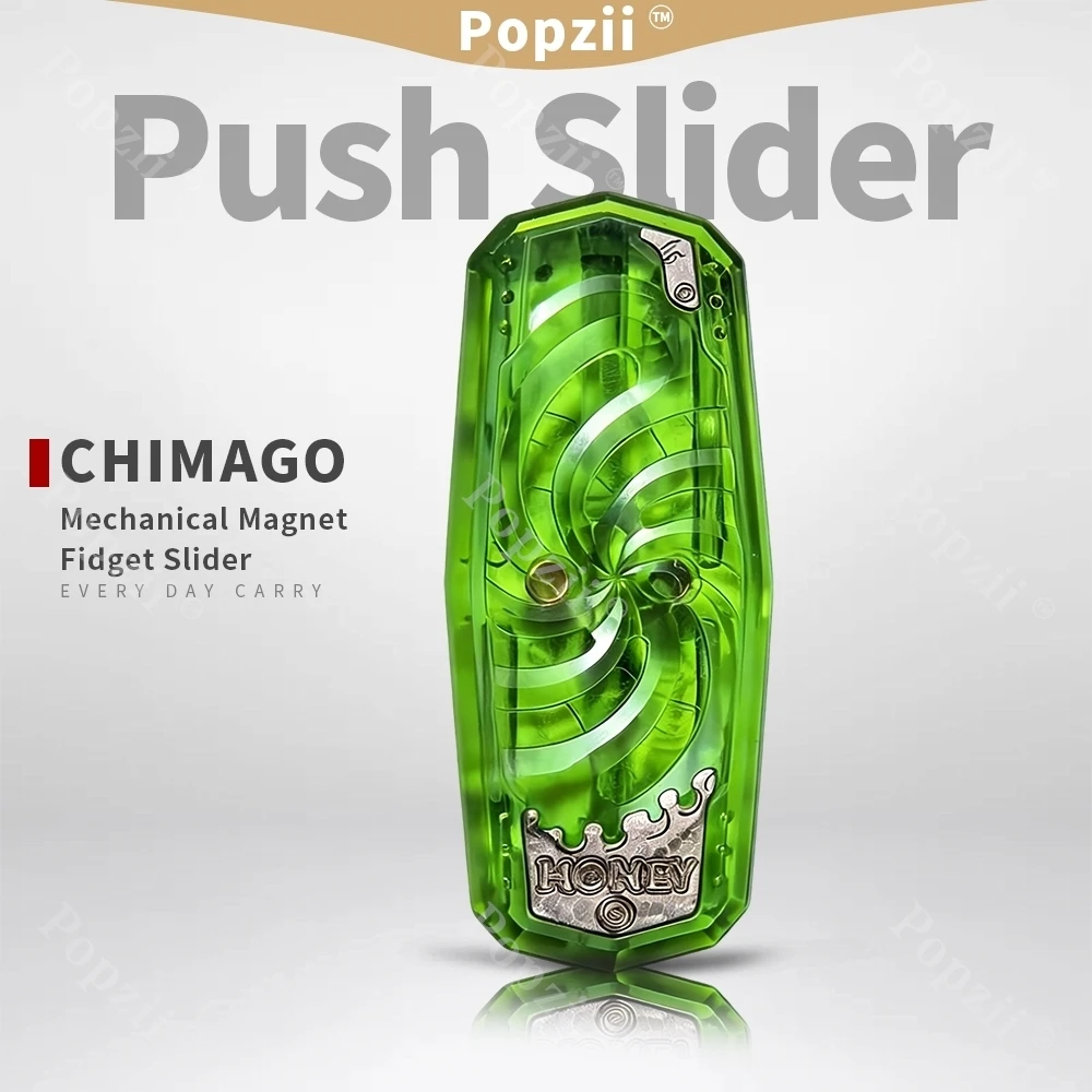 

CHIMAGO EDC PMMA Mechanical Magnet Fidget Slider Fidget Toys For Adults Decompression Toy Office Stress Relief Gadgets