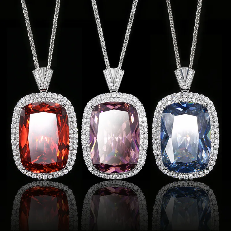 

Glamorous Copper - Gold Plated Gemstone Pendant Necklaces, Multiple Colors for Your Choice