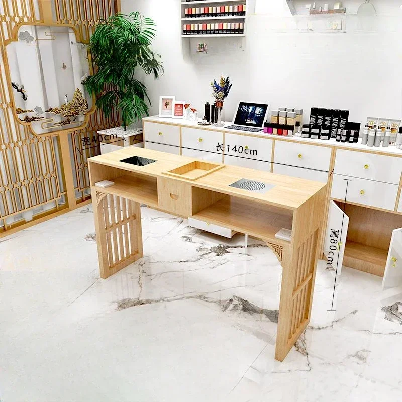 

Dressing Professional Nail Table Wood Modern Makeup Manicure Nail Table Beauty Cleaner Poltronas Para Manicure Salon Furniture