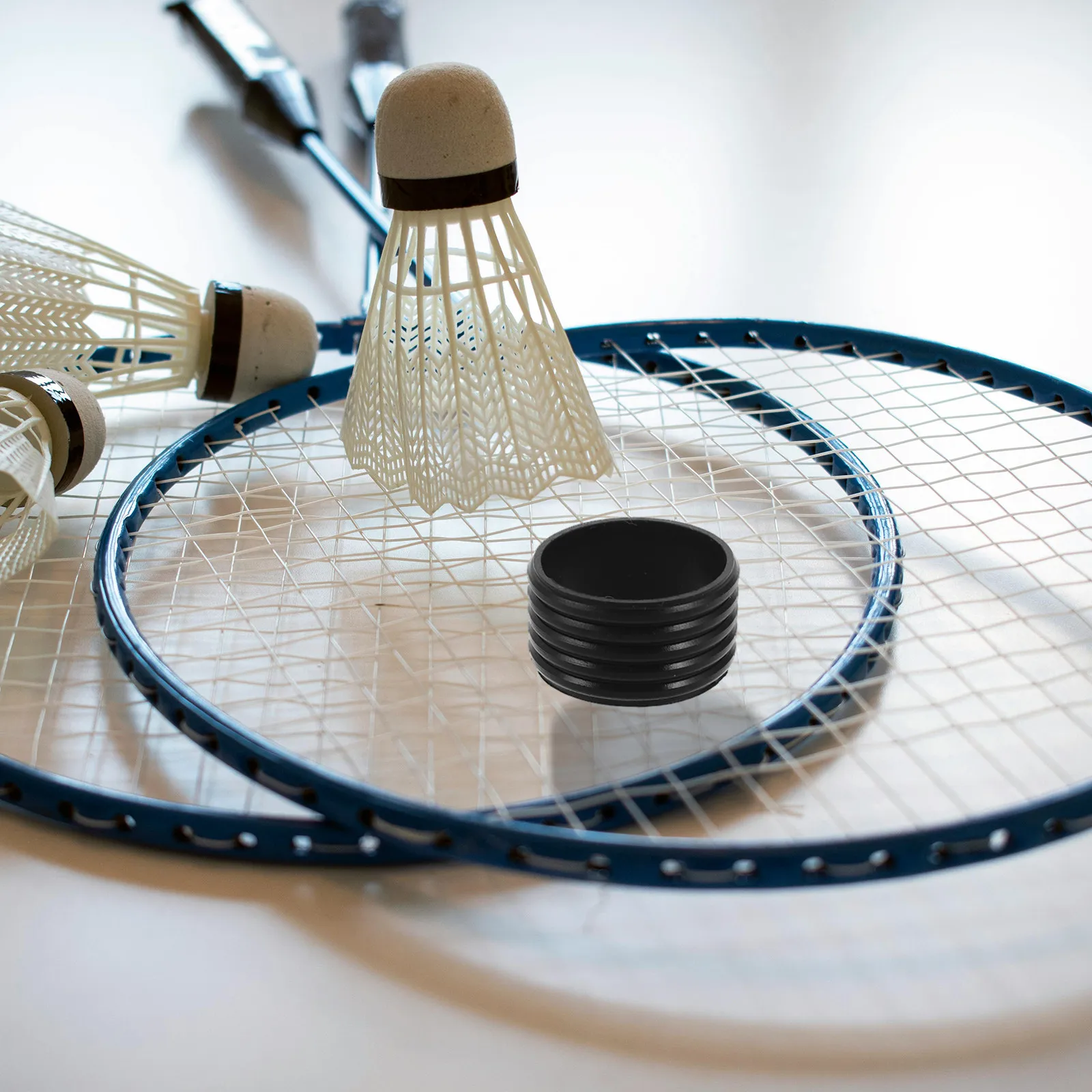 

8Pcs Silicone Tennis Racket Grip Bands Non Slip Sweatproof Badminton Pickleball Handle Covers Shock Absorbing Vibration