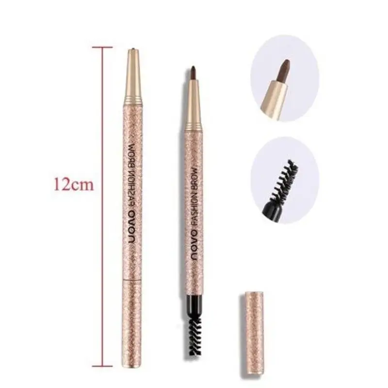 Wasserdichte Frauen Make-Up Augenbraue Augenbrauen Stift Bleistift Mit Pinsel 3 Ersetzen Tinte