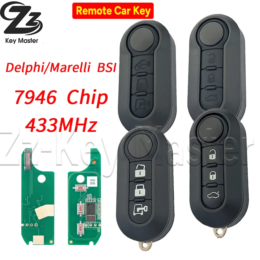 

Магазин Zz-KeyMaster: Отличный автомобильный ключ-пульт ID46 PCF7946 433 МГц для Fiat 500, Punto, Panda, Bravo, Delphi, 500L, Ducato, Citroen Jumper, Peugeot