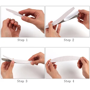 Set von 10 Dateien für Nägel, Sandpapier, abnehmbar, Metallkabel, Grau/Schwarz, für Maniküre, 100/180/240 8 Hauptschwammverkäufe Lima 240 - №5