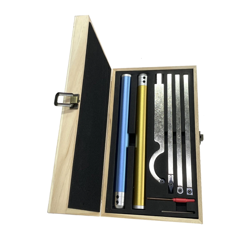 Upgrade Carbide Tipped Wood Turning Tools Set Lathe Rougher Finisher Swan Neck Hollowing Tools for Woodturning