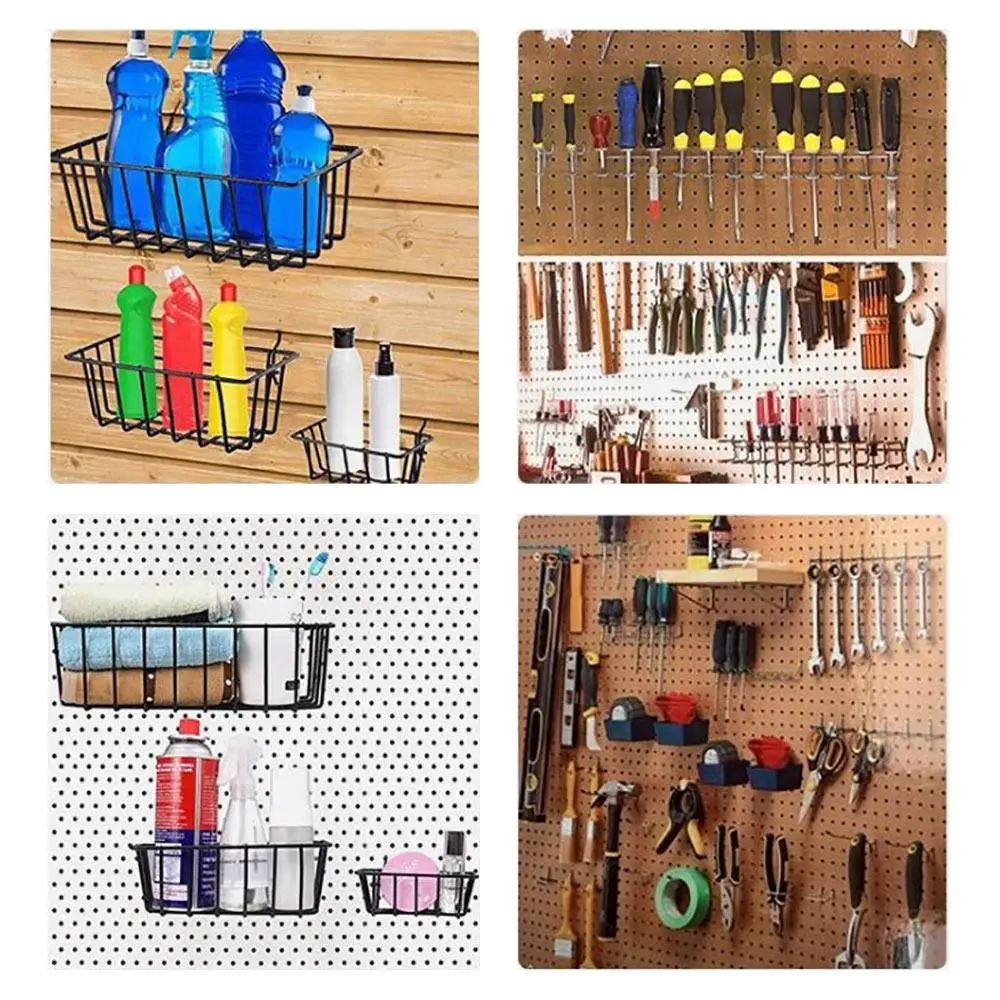 1Pcs New Shelving Accessories Pegboard Bin Items Organizers Garage Storage Box Hanging Tool Organizer Smal Wall Sundries Holders