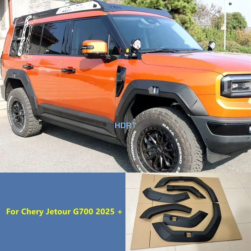 

Car Styling Front Rear Wheel Fender Flare Arch Eyebrow Mudguard Cover Tire Well Trim Accessories For Chery Jetour G700 2025 +