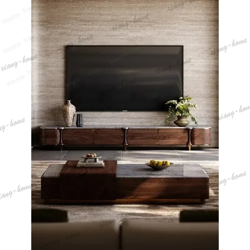 Factory Direct Old Qianfeng TV Cabinet Living Room 2026 New Storage Locker Integrated Large Apartment TV Cabinet