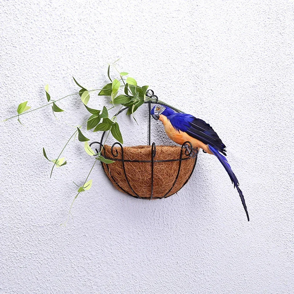 Simulation Parrot  Lifelike Foam Imitation Artificial Fake Feathered Bird Shoulder Pirate Garden Lawn Plant Ornament Decoration