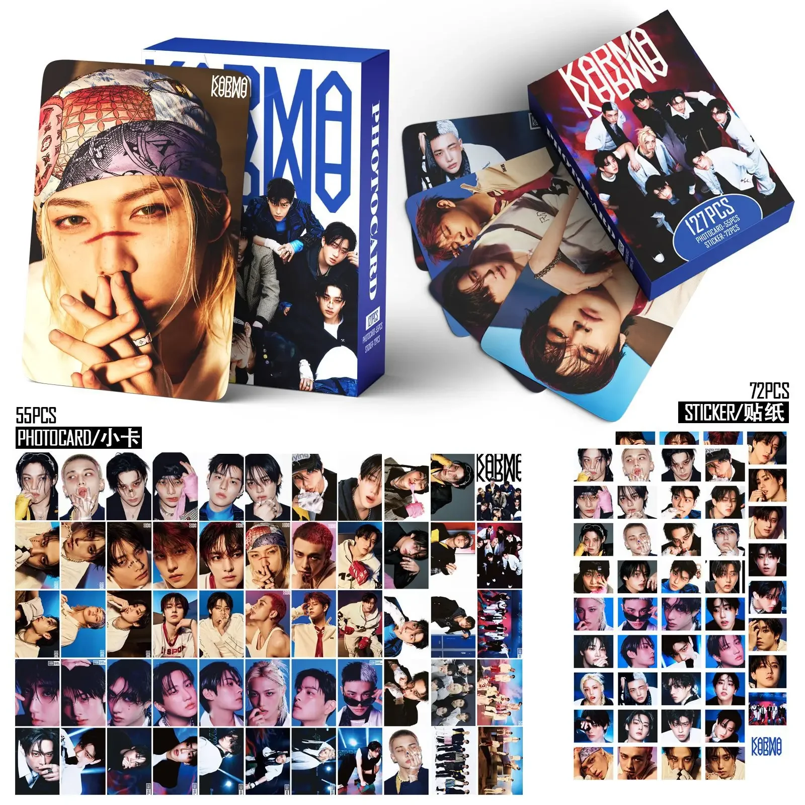 

127 шт. новый альбом KARMA HOP фотокарта наклейки для фотокарточек Kpop Merch Lomo набор карт для фанатов коллекционные карты подарок
