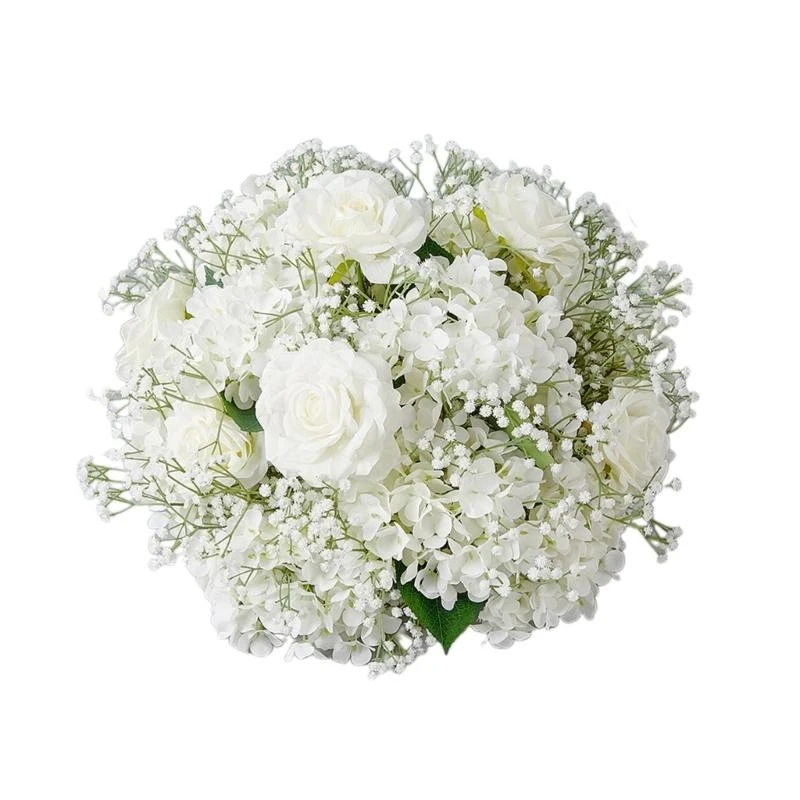 Artificial Flower Arrangement Bouquets, for Wedding Centerpieces Decoration 15UB