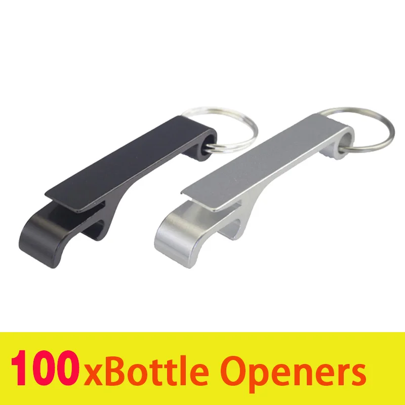 

120Pcs Metal Bottle Opener Keychain Wedding Favors for Guests Aluminum Wine Beer Opener Wedding Guest Gifts for Birthday Party