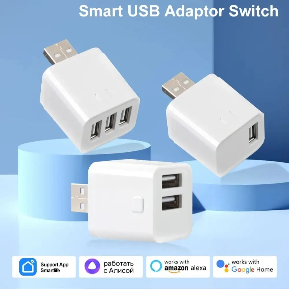 

Tuya Smart WiFi/Zigbee Micro USB Adaptor 1-3 Gang 5V Mini USB Power Adaptor Charge Plug Timing Voice for Alexa Google Home Alice