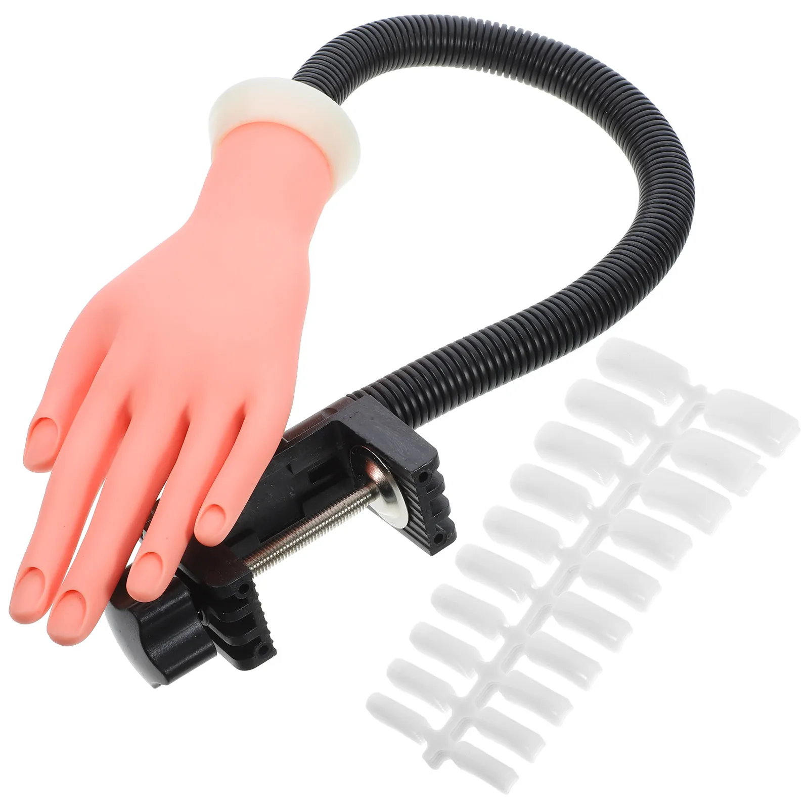 100pcs-silicone-fake-hand-with-realistic-nail-tips-for-manicure-training-nail-art-practice-tool-beginner-friendly-reusable