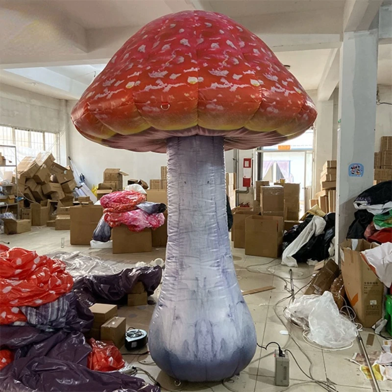 

party supply vivid colorful giant inflatable mushroom with led lights for Alice in Wonderland themed activities