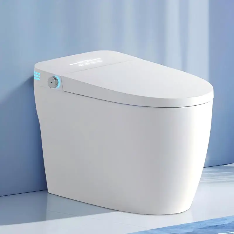 

Tankless Smart Toilet with Built-in Bidet, One-piece Design, Auto Flush, Auto Open/Close, Heated Seat, Warm Water & Dry,