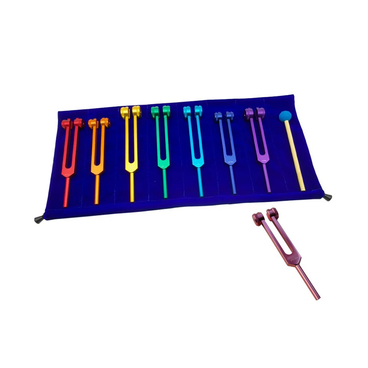 

Chakra Tuning Fork Set for Healing, Sound Therapy, Maintaining Perfect Harmony of Body, Mind and Spirit