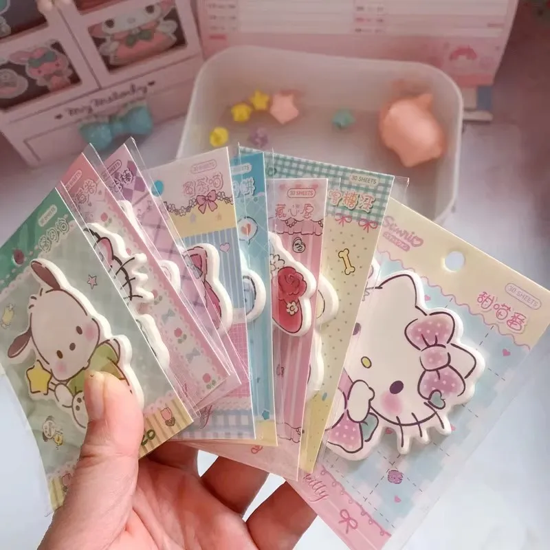 Kawaii سانريو كورومي الكرتون ملاحظات لاصقة مرحبا كيتي بلدي ميلودي الأطفال لزجة المفكرة لزجة الكورية القرطاسية مذكرة الوسادة