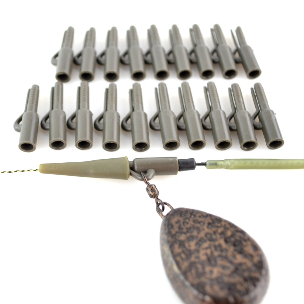 20 Stück Karpfenangeln Sicherheitsblei-Clips Schnellwechsel-Snap-Clips für Karpfenangeln Rigs AG032 – Detail 12