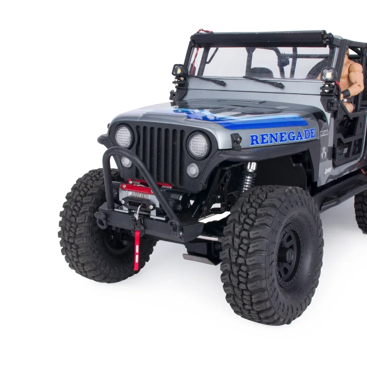 RC Car Winch Hook With Winch Pull Strap Tags Decoration for 1/10 RC Crawler Axail SCX10 TRX4 TRX6 RGT 86100 Parts