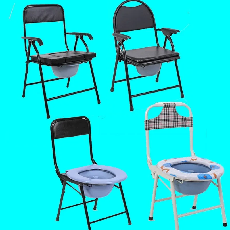 

Household Elderly Health Care Toilet Chair Maternity Bathroom Bathing Thickened Mobile