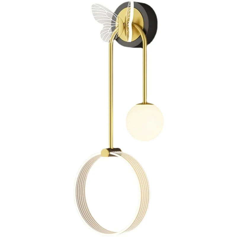 

Creative Bedroom Bedside Light Modern Simple Magic Bean Living Room Background Wall Butterfly Aisle Corridor Light