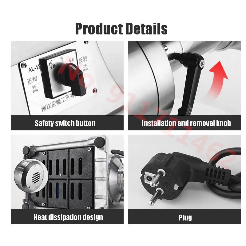 Picadora de carne eléctrica de alta resistencia, 150 Kg/H, 12 tipos, picadora de carne casera, embutidor de salchichas, procesador de alimentos