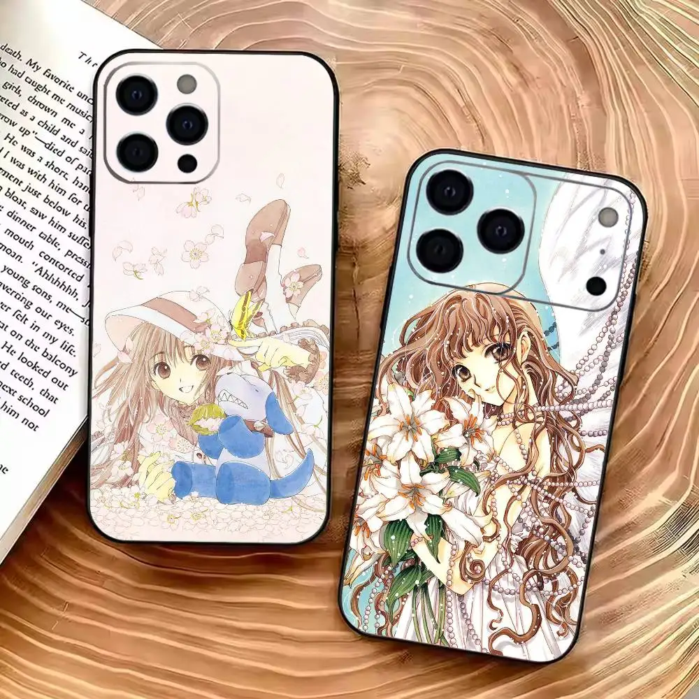 Funda de Teléfono Anime X-X1999 K-Kotori Monou para iPhone 12 13 14 15 16 17 Pro Max, Ligera y Práctica, Cubierta Negra Suave