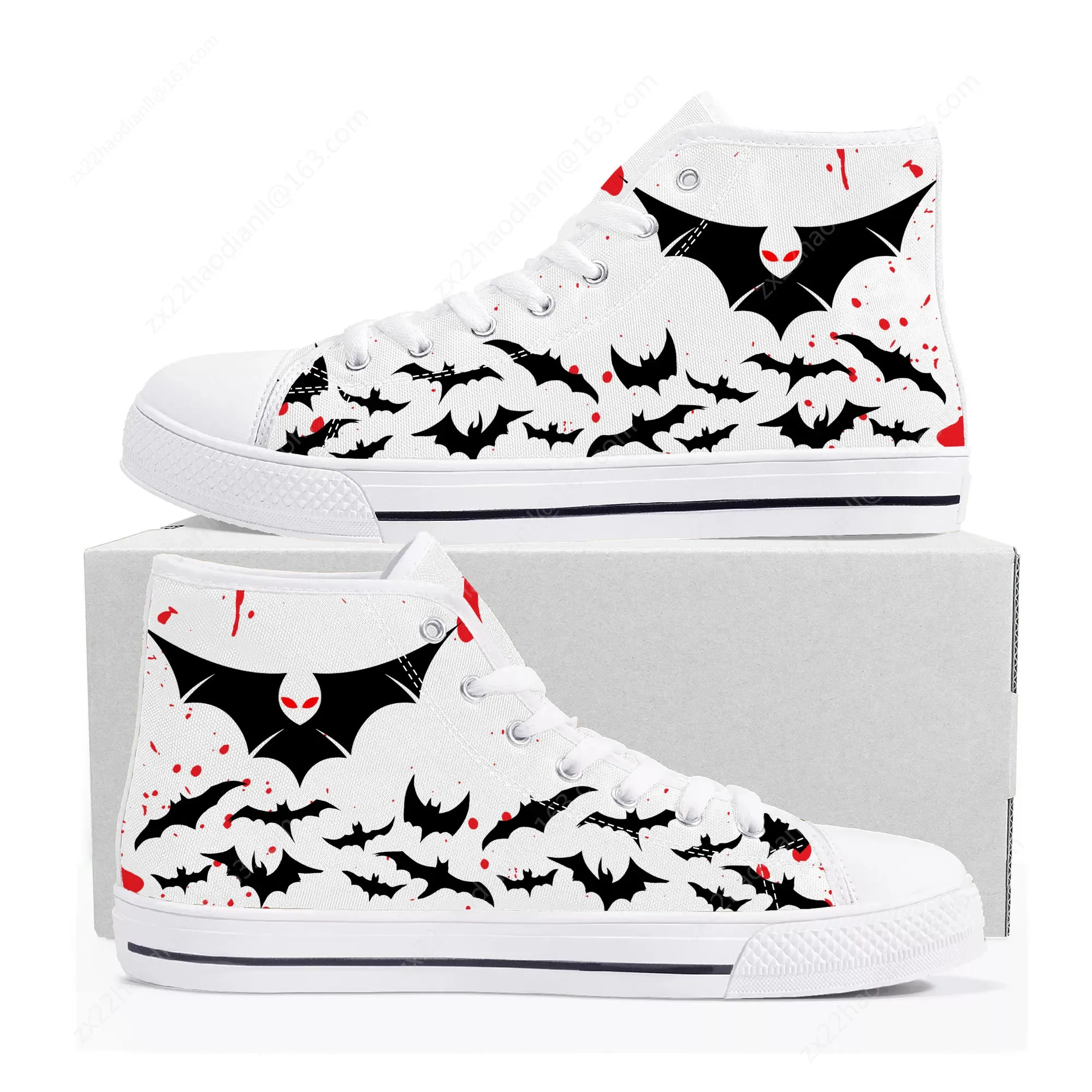 روبرت باتينسون شعار مصاص دماء الخفافيش الجناح عالية أعلى أحذية رياضية رجل إمرأة مراهق قماش حذاء رياضة زوجين أحذية عادية حذاء مخصص #3