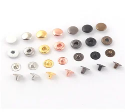 Bottoni rotondi da 10mm, Set di bottoni automatici argento/oro/rosa GoldWhite/Gunmetal/nero/bronzo, bottoni automatici, bottoni automatici, bottoni placcati in metallo