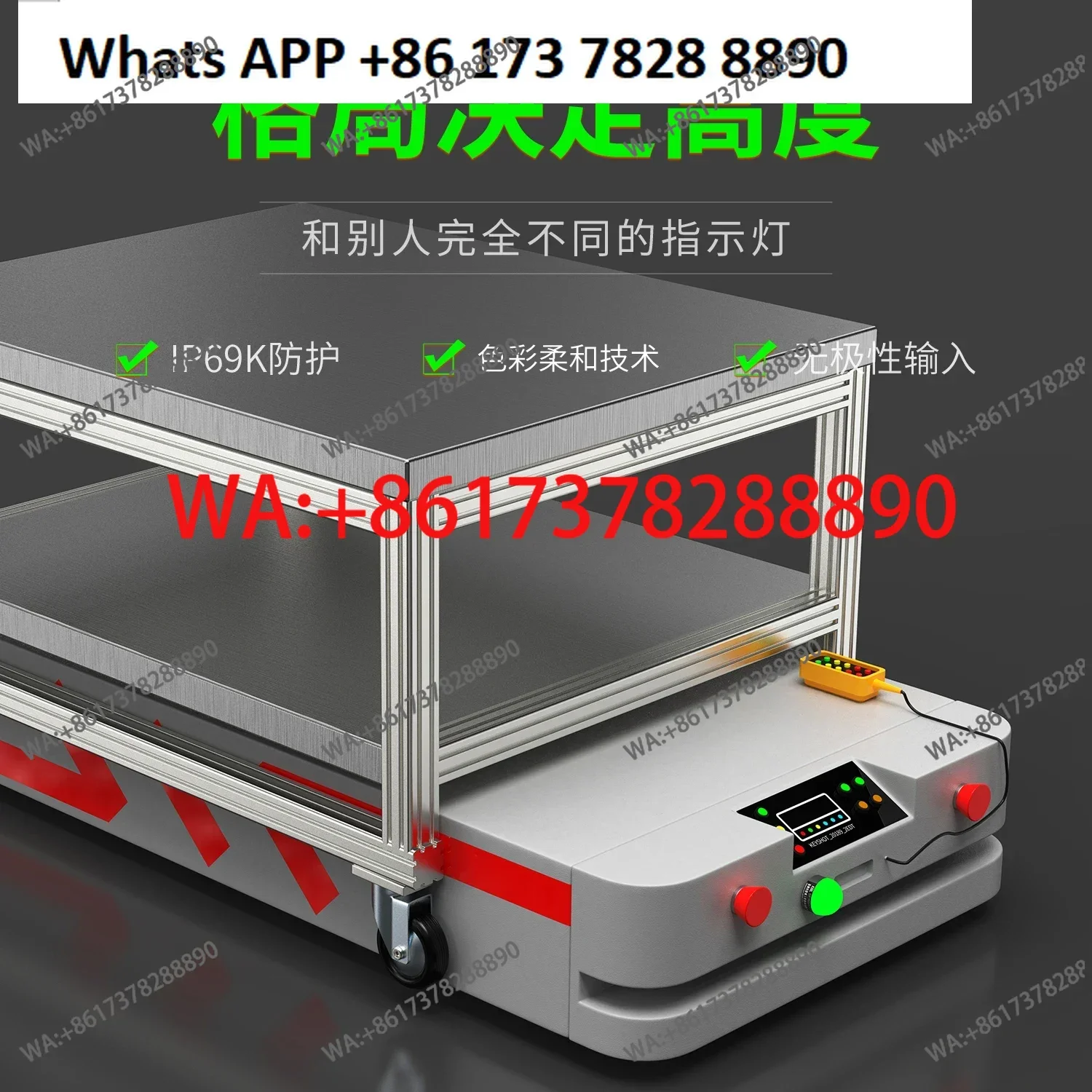 K30L hemispherical warning light monochrome three-color signal light IP69 waterproof work indicator light mini