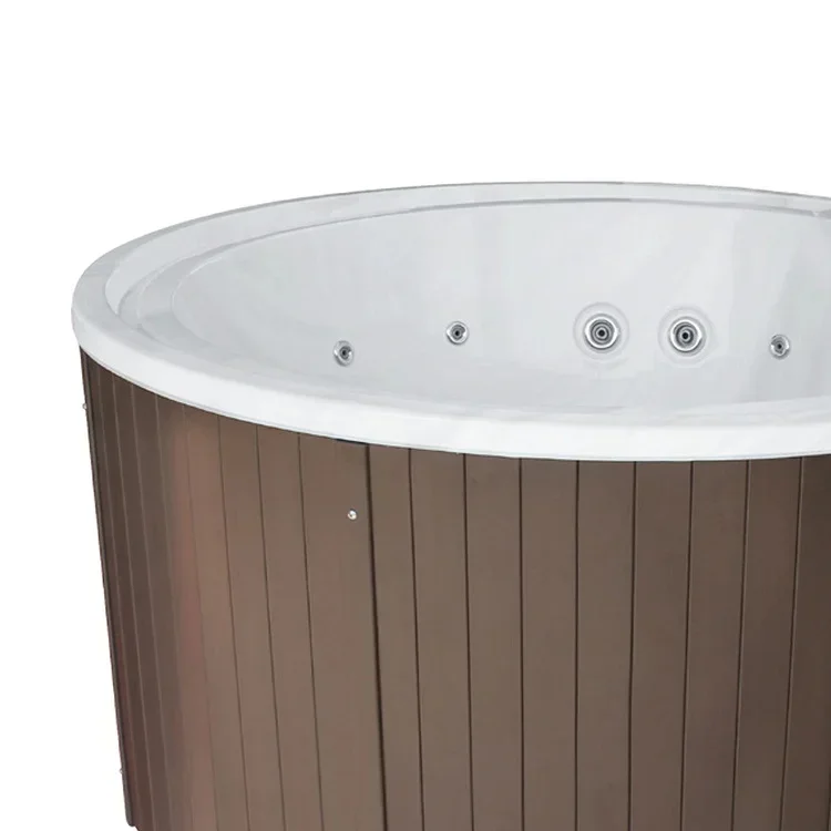 

Round Modern Design Free Standing Outdoor Hydrotherapy Massage SPA Bath Hot Tub Acrylic Whirlpool Massage Bathtub